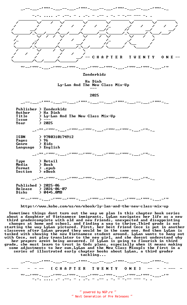 NFO for the release Ha.Dinh.-.Ly-Lan.And.The.New.Class.Mix-Up.2025.RETAIL.EPUB.eBook-CTO by CTO