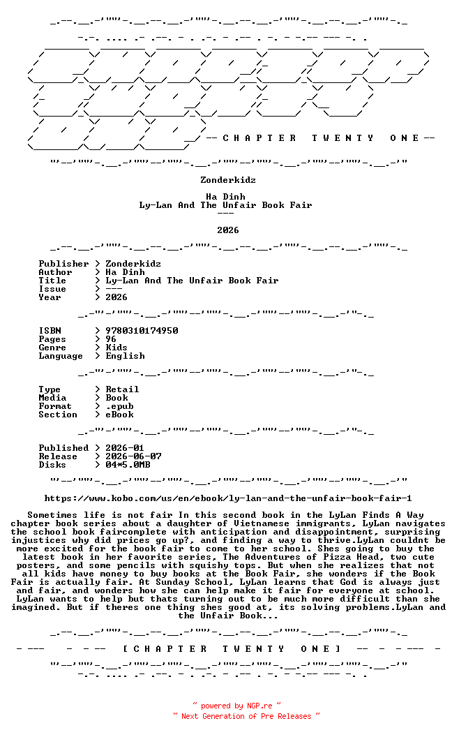 NFO for the release Ha.Dinh.-.Ly-Lan.And.The.Unfair.Book.Fair.2026.RETAIL.EPUB.eBook-CTO by CTO