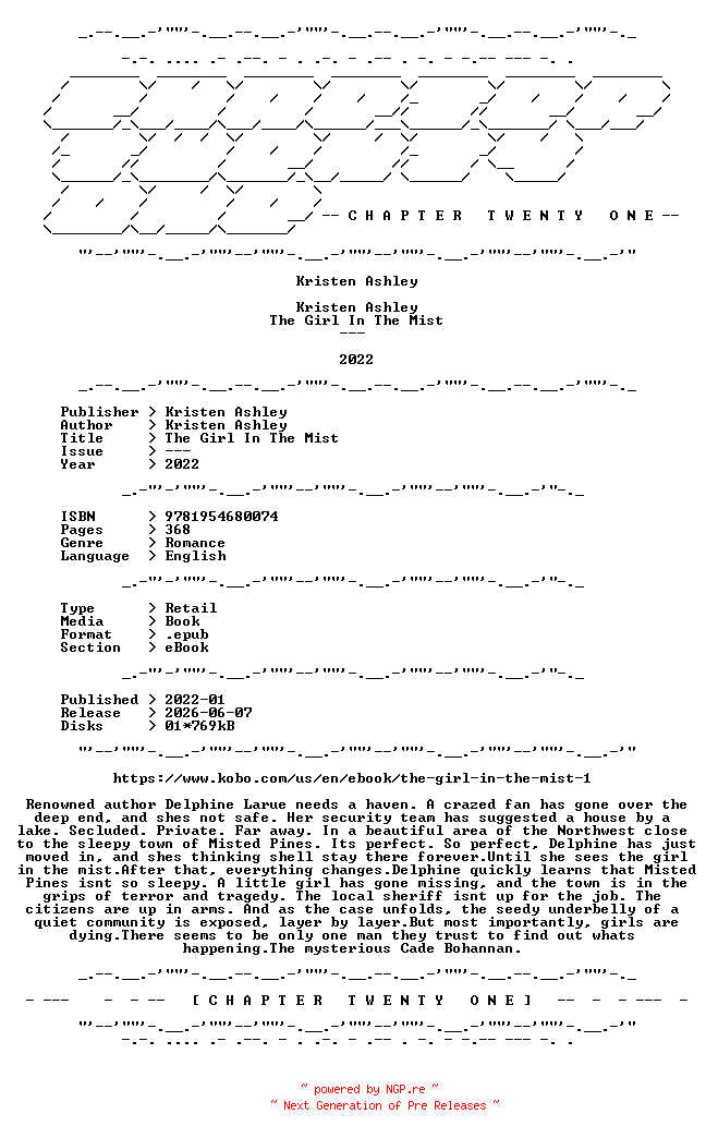 NFO for the release Kristen.Ashley.-.The.Girl.In.The.Mist.2022.RETAIL.EPUB.eBook-CTO by CTO
