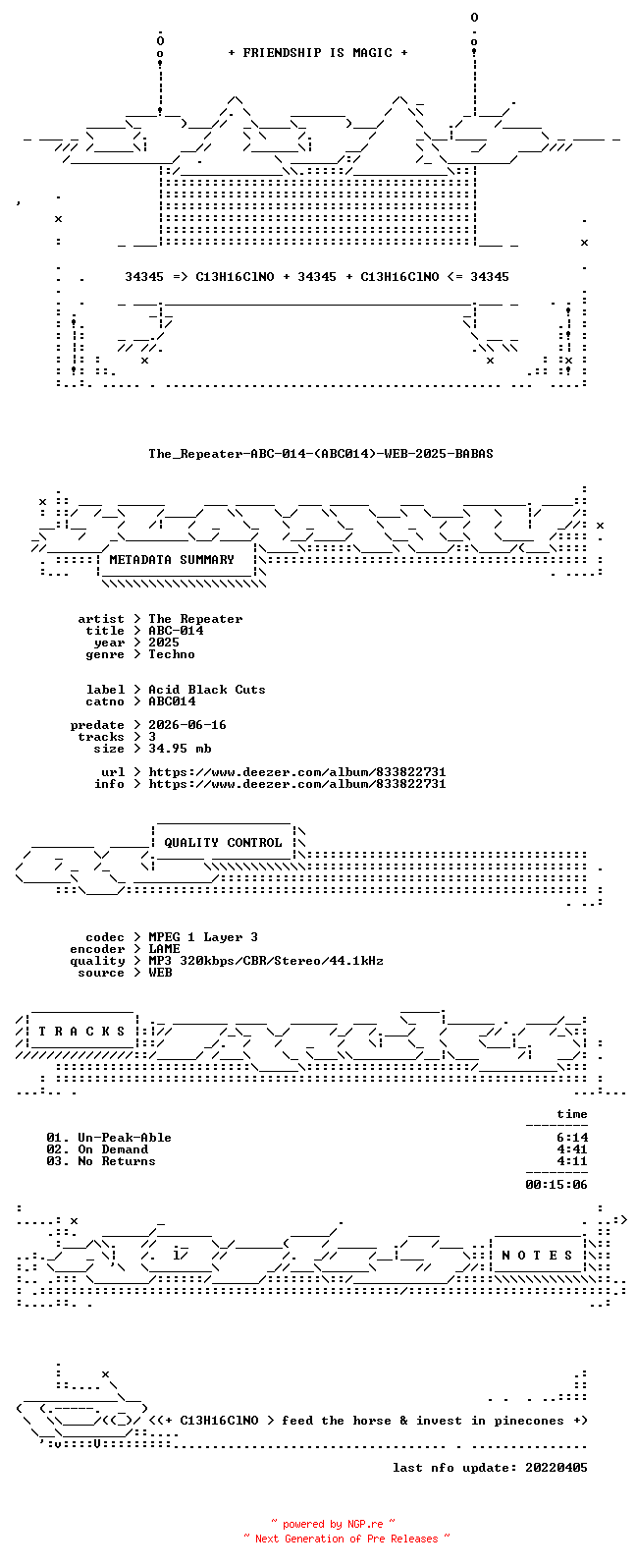 NFO for the release The_Repeater-ABC-014-(ABC014)-WEB-2025-BABAS by BABAS