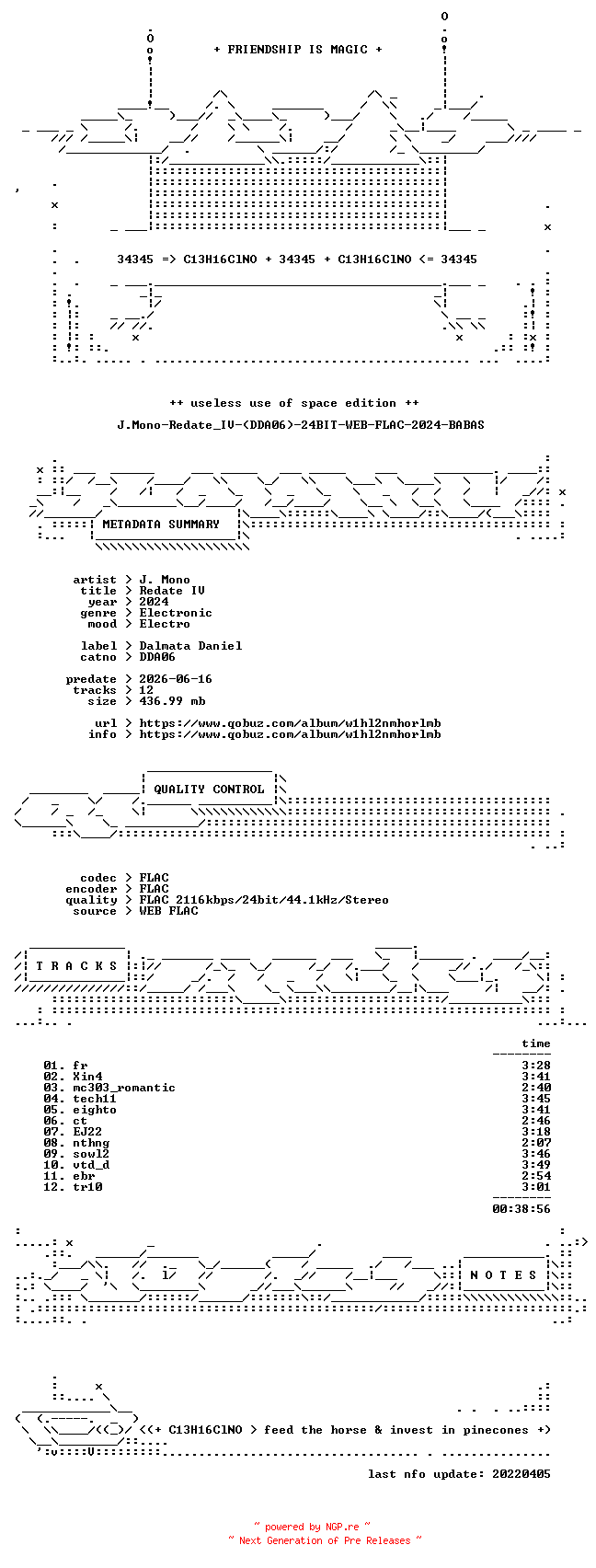 NFO for the release J.Mono-Redate_IV-(DDA06)-24BIT-WEB-FLAC-2024-BABAS by BABAS
