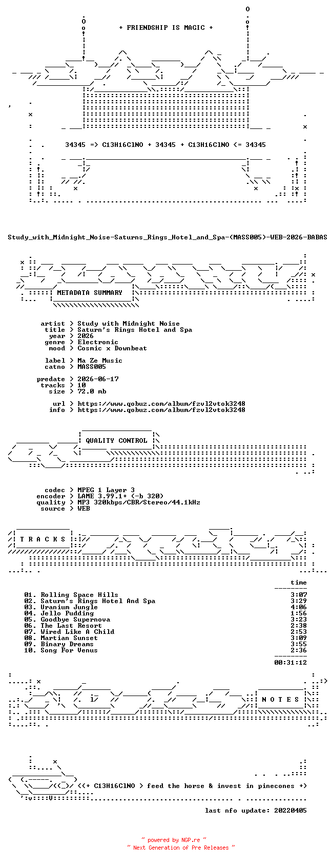 NFO for the release Study_with_Midnight_Noise-Saturns_Rings_Hotel_and_Spa-(MASS005)-WEB-2026-BABAS by BABAS