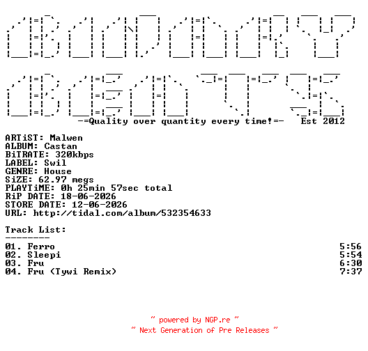 NFO for the release Malwen-Castan-(SWIL001)-WEB-2026-BB by BB