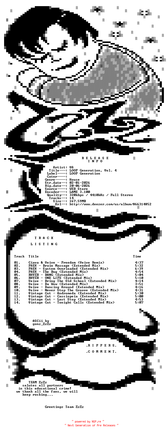 NFO for the release VA_-_LOOP_Generation_Vol_4-WEB-2026-ZzZz by ZzZz