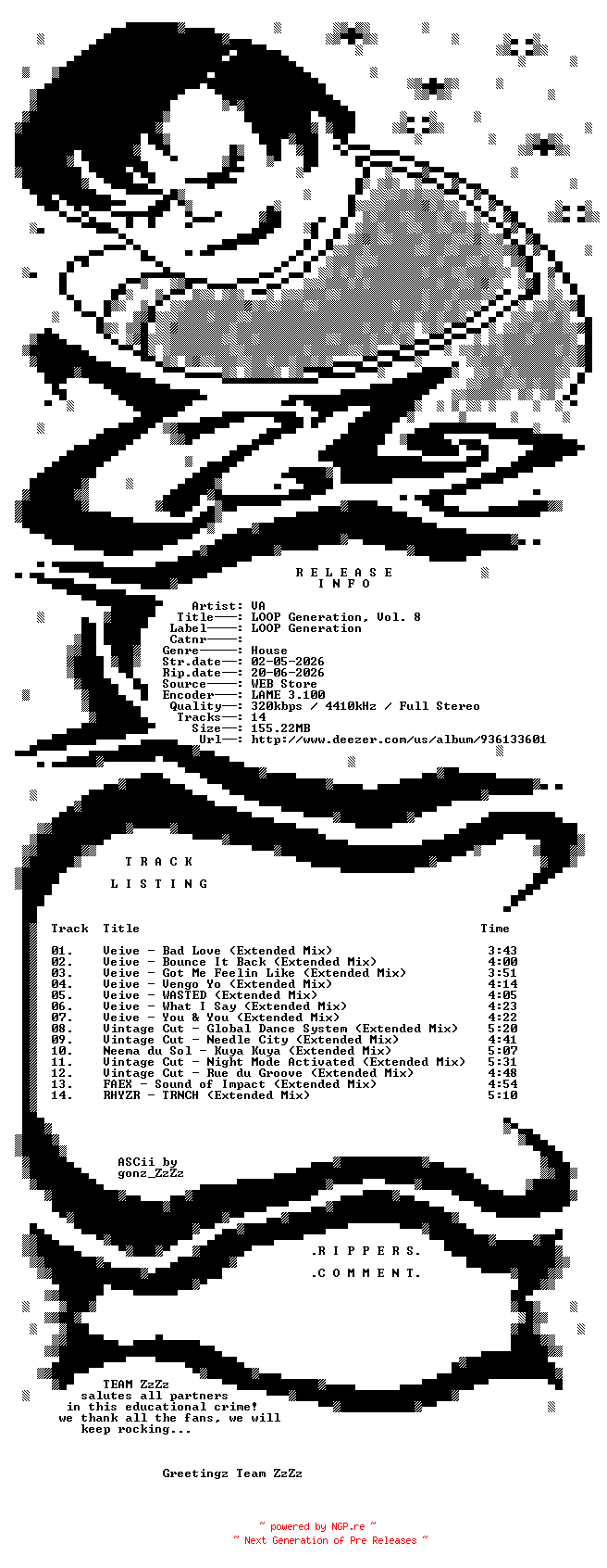 NFO for the release VA_-_LOOP_Generation_Vol_8-WEB-2026-ZzZz by ZzZz