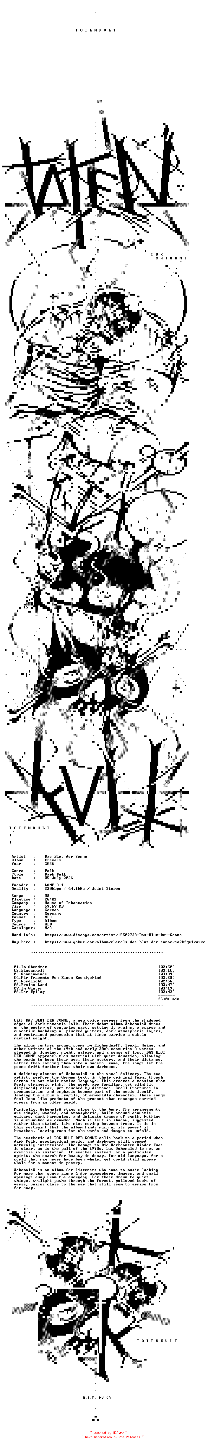 NFO for the release Das_Blut_Der_Sonne-Ehemals-DE-WEB-2026-TOTENKVLT by TOTENKVLT