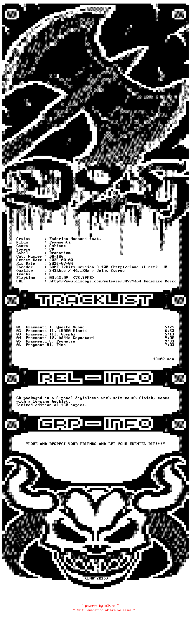 NFO for the release Federico_Mosconi_feat._Barbara_De_Dominicis-Frammenti-CD-2025-D2H by D2H