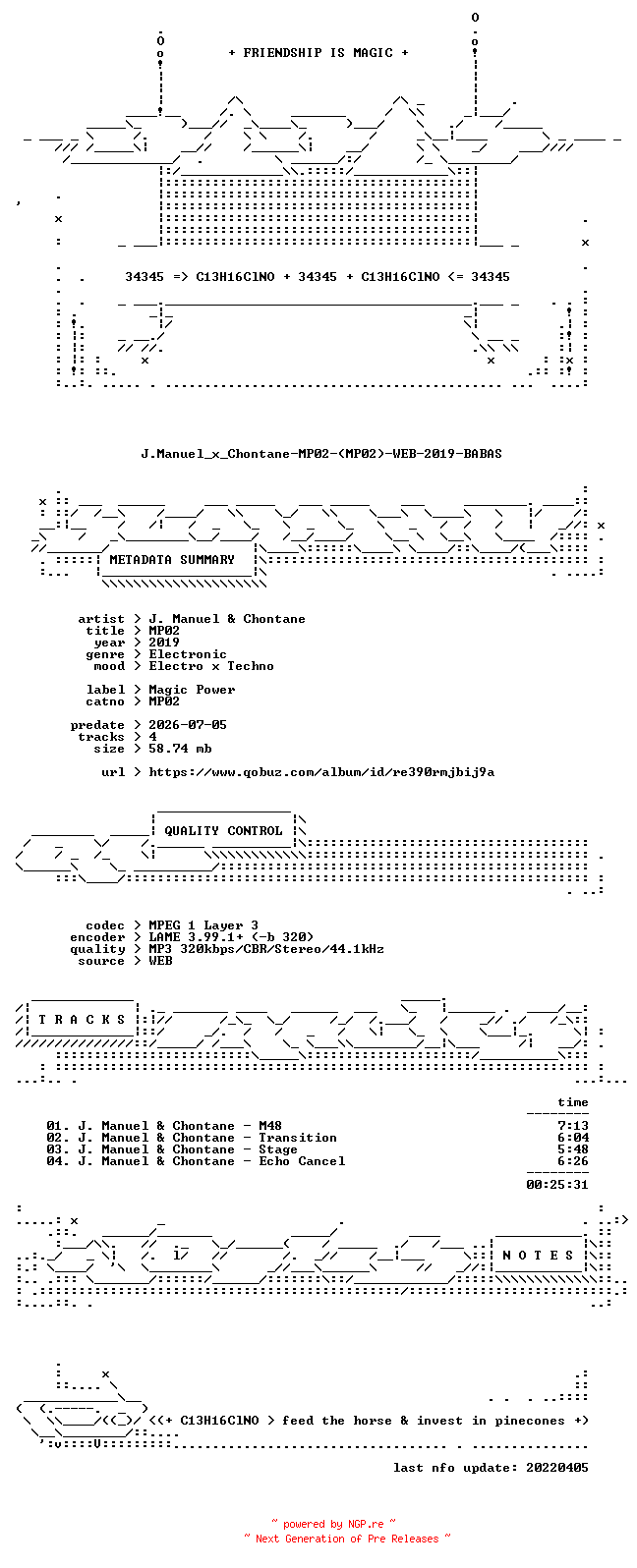 NFO for the release J.Manuel_x_Chontane-MP02-(MP02)-WEB-2019-BABAS by BABAS