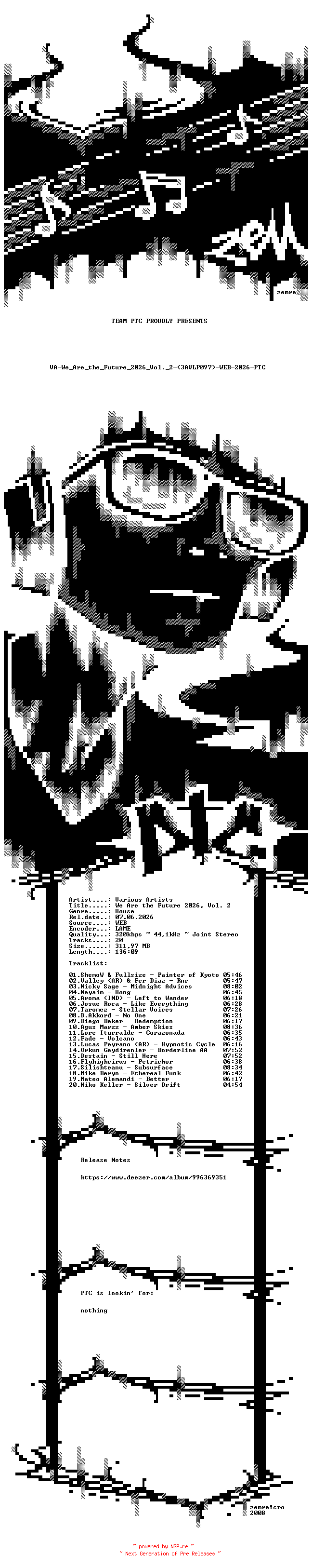 NFO for the release VA-We_Are_the_Future_2026_Vol._2-(3AVLP097)-WEB-2026-PTC by PTC