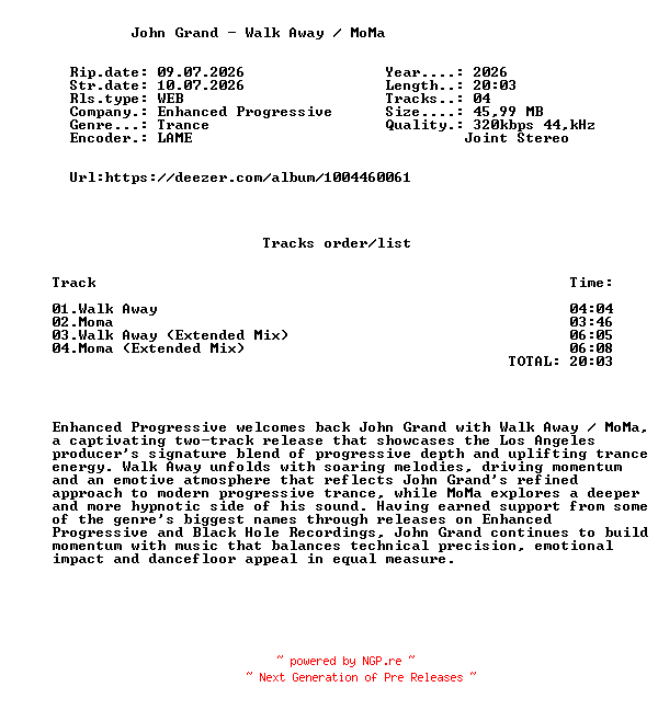 NFO for the release John_Grand_-_Walk_Away__MoMa-(ENPROG695E)-WEB-2026-FMC by FMC