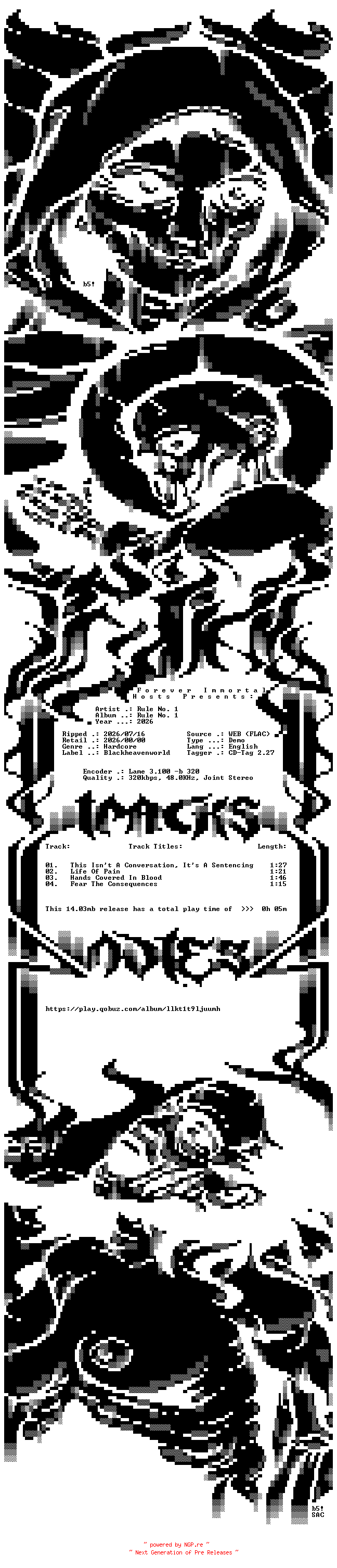 NFO for the release Rule_No._1-Rule_No._1-Demo-WEB-2026-FiH by FiH