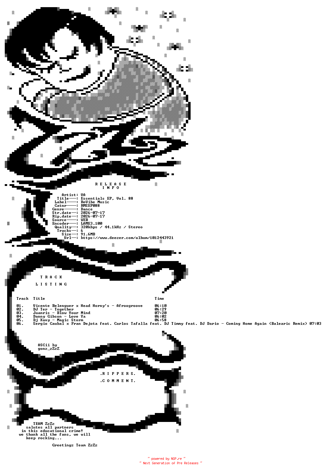 NFO for the release VA_-_Essentials_EP_Vol_88-(RMSEP088)-WEB-2026-ZzZz by ZzZz