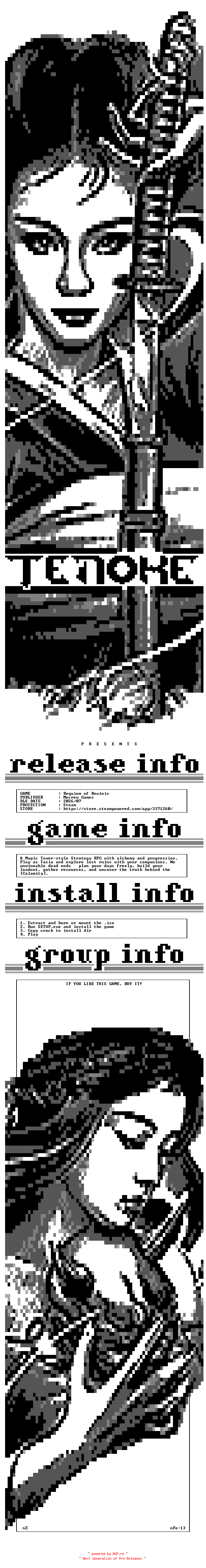 NFO for the release Requiem.of.Reuinis-TENOKE by TENOKE