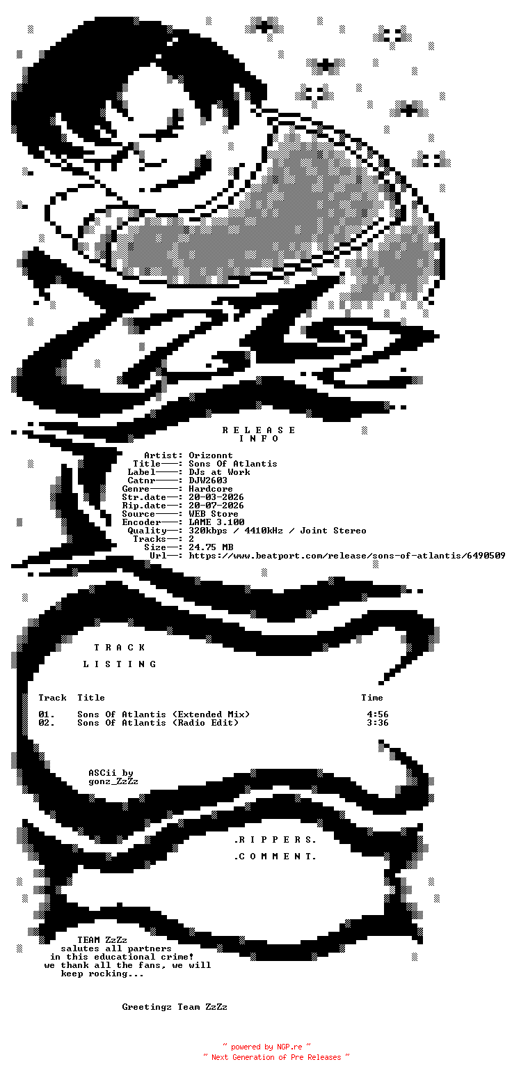 NFO for the release Orizonnt_-_Sons_Of_Atlantis-(DJW2603)-WEB-2026-ZzZz by ZzZz
