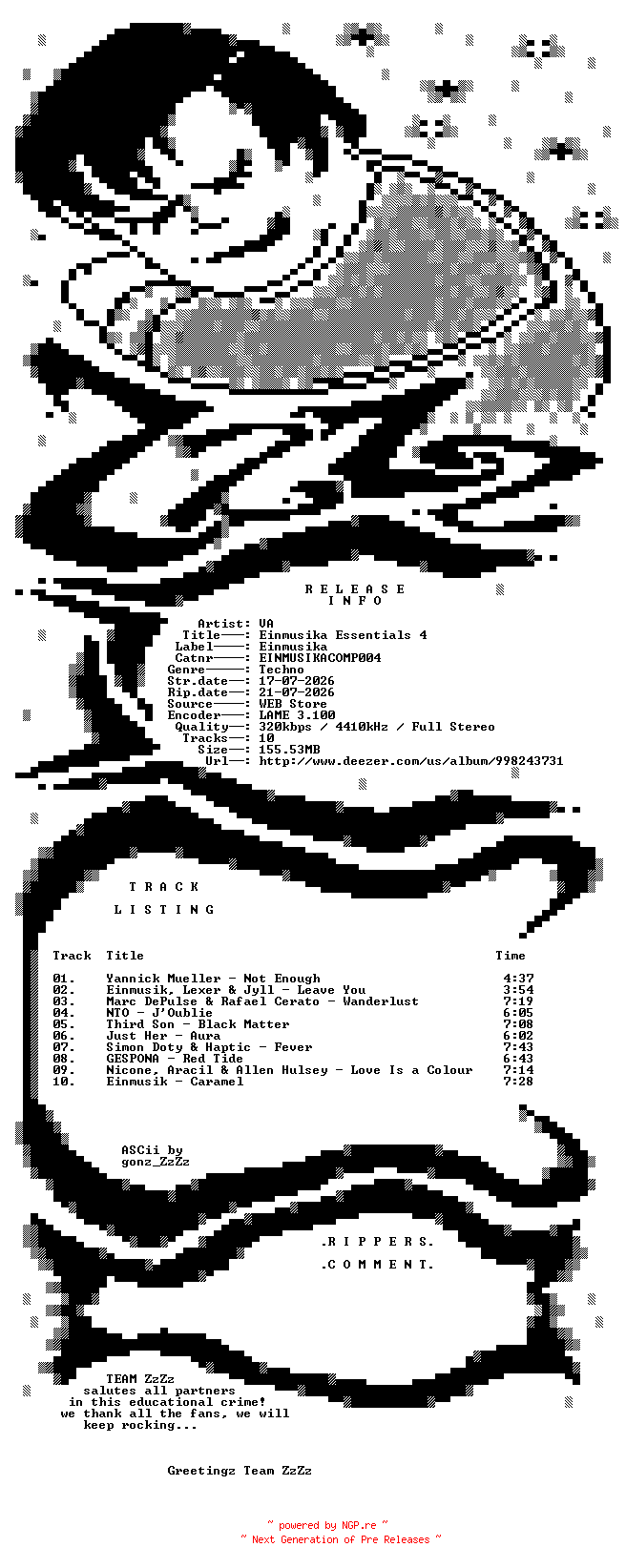 NFO for the release VA_-_Einmusika_Essentials_4-(EINMUSIKACOMP004)-WEB-2026-ZzZz by ZzZz