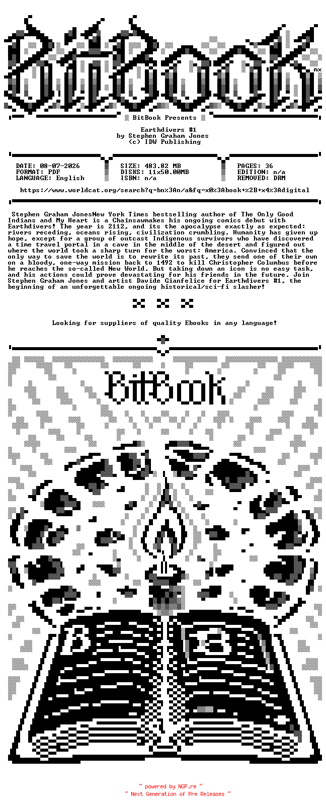NFO for the release IDW.-.Earthdivers.No.01.2022.Retail.Comic.eBook-BitBook by BitBook