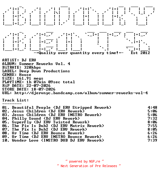 NFO for the release DJ_ERV-Summer_Reworks_Vol._4-WEB-2026-BB by BB