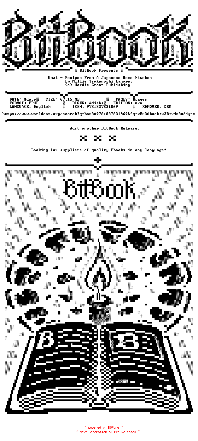 NFO for the release Hardie.Grant.Publishing.-.Umai.Recipes.From.A.Japanese.Home.Kitchen.2025.Retail.EPUB.eBook-BitBook by BitBook