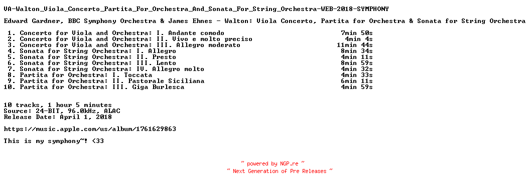 NFO for the release VA-Walton_Viola_Concerto_Partita_For_Orchestra_And_Sonata_For_String_Orchestra-WEB-2018-SYMPHONY by SYMPHONY