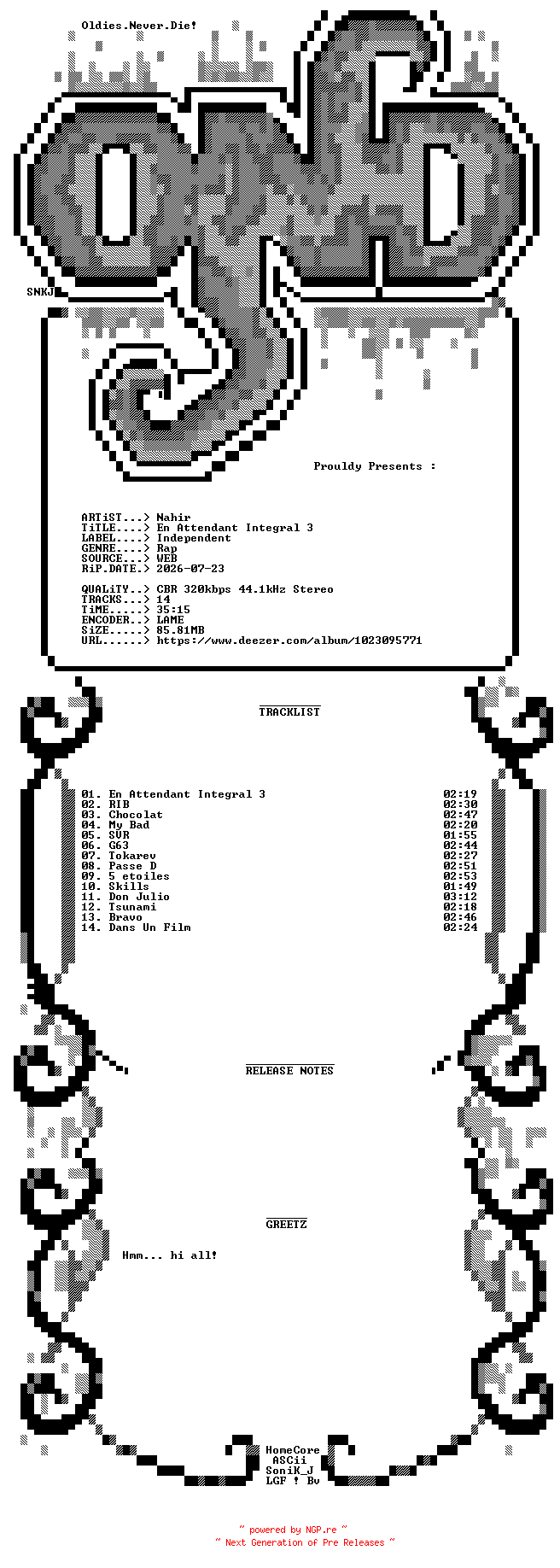 NFO for the release Nahir-En_Attendant_Integral_3-WEB-FR-2026-OND by OND