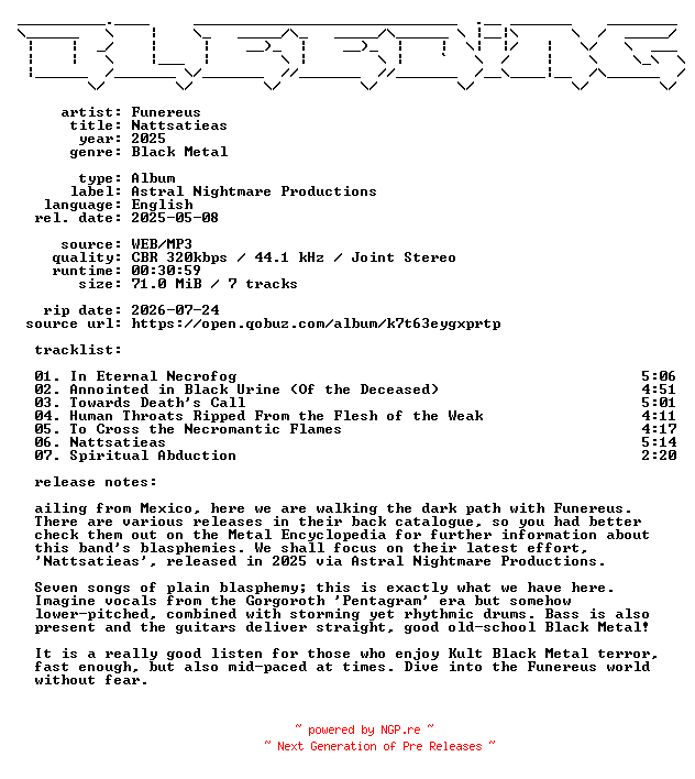 NFO for the release Funereus-Nattsatieas-WEB-2025-BLEEDiNG by BLEEDiNG
