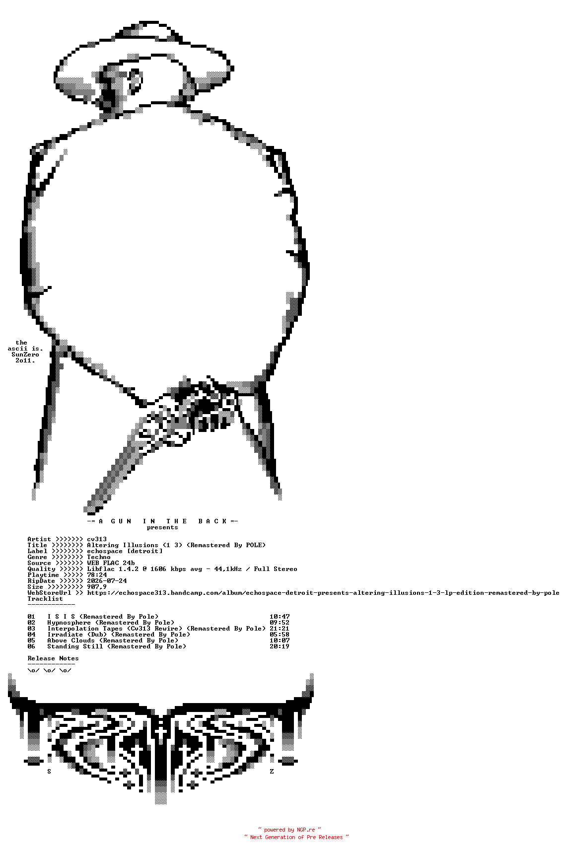 NFO for the release cv313-Altering_Illusions_(1_3)_(Remastered_By_POLE)-24BIT-WEB-FLAC-2026-AGITB by AGITB