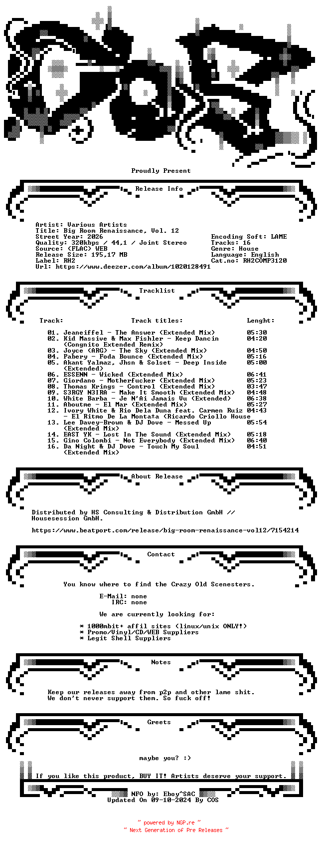 NFO for the release VA-Big_Room_Renaissance_Vol._12-(RH2COMP3120)-WEB-2026-COS_INT by COS_INT