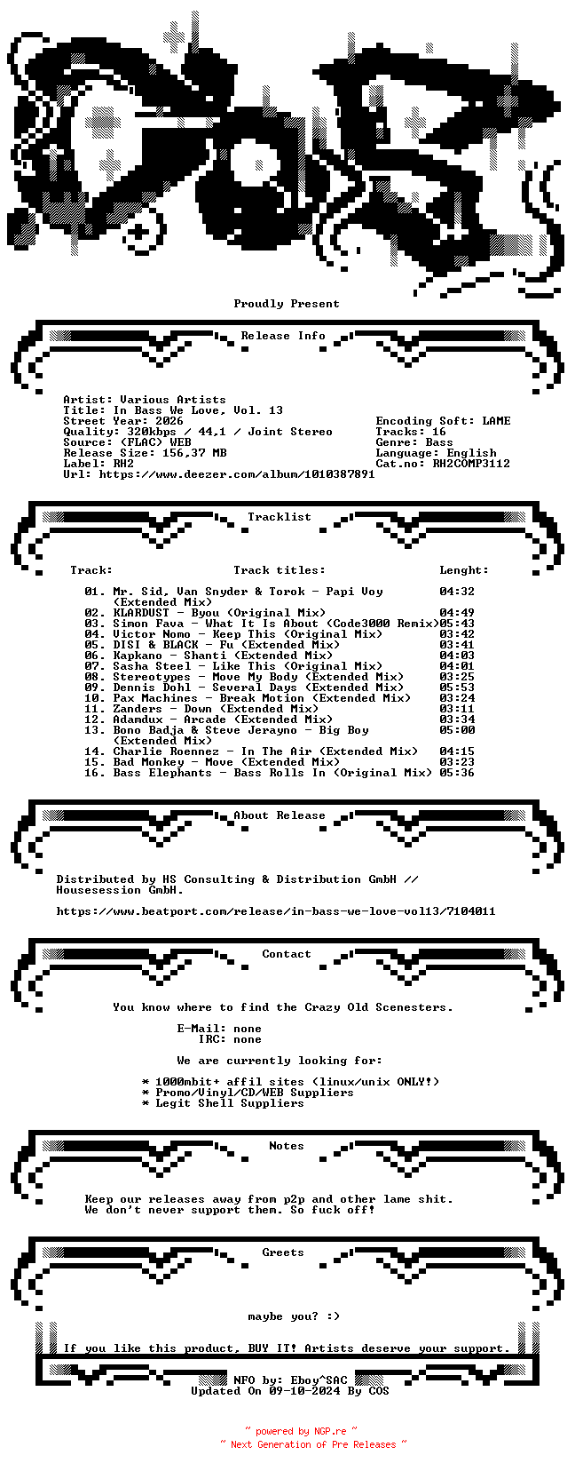 NFO for the release VA-In_Bass_We_Love_Vol._13-(RH2COMP3112)-WEB-2026-COS by COS