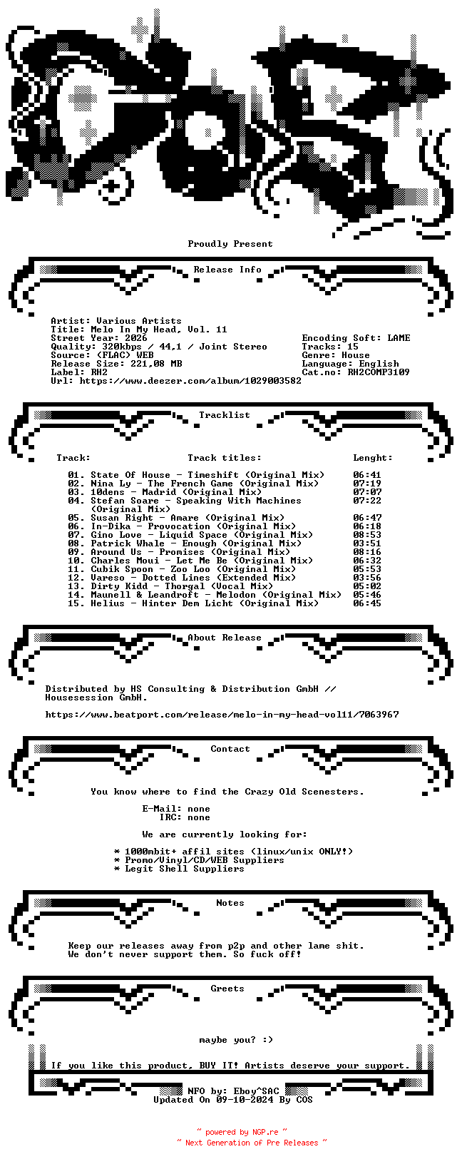 NFO for the release VA-Melo_In_My_Head_Vol._11-(RH2COMP3109)-WEB-2026-COS by COS