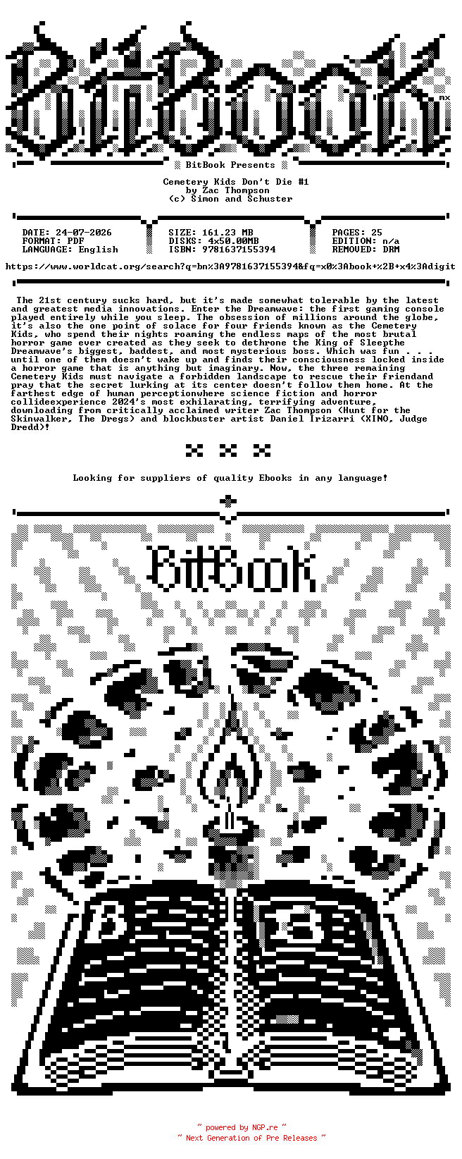 NFO for the release Oni.Press.-.Cemetery.Kids.Don.t.Die.No.01.2024.Retail.Comic.eBook-BitBook by BitBook