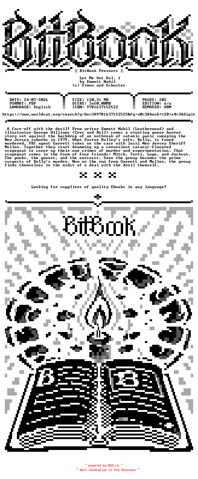 NFO for the release Oni.Press.-.Let.Me.Out.Vol.01.2023.Retail.Comic.eBook-BitBook by BitBook