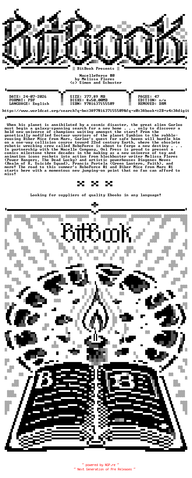 NFO for the release Oni.Press.-.NacelleVerse.No.0.2024.Retail.Comic.eBook-BitBook by BitBook