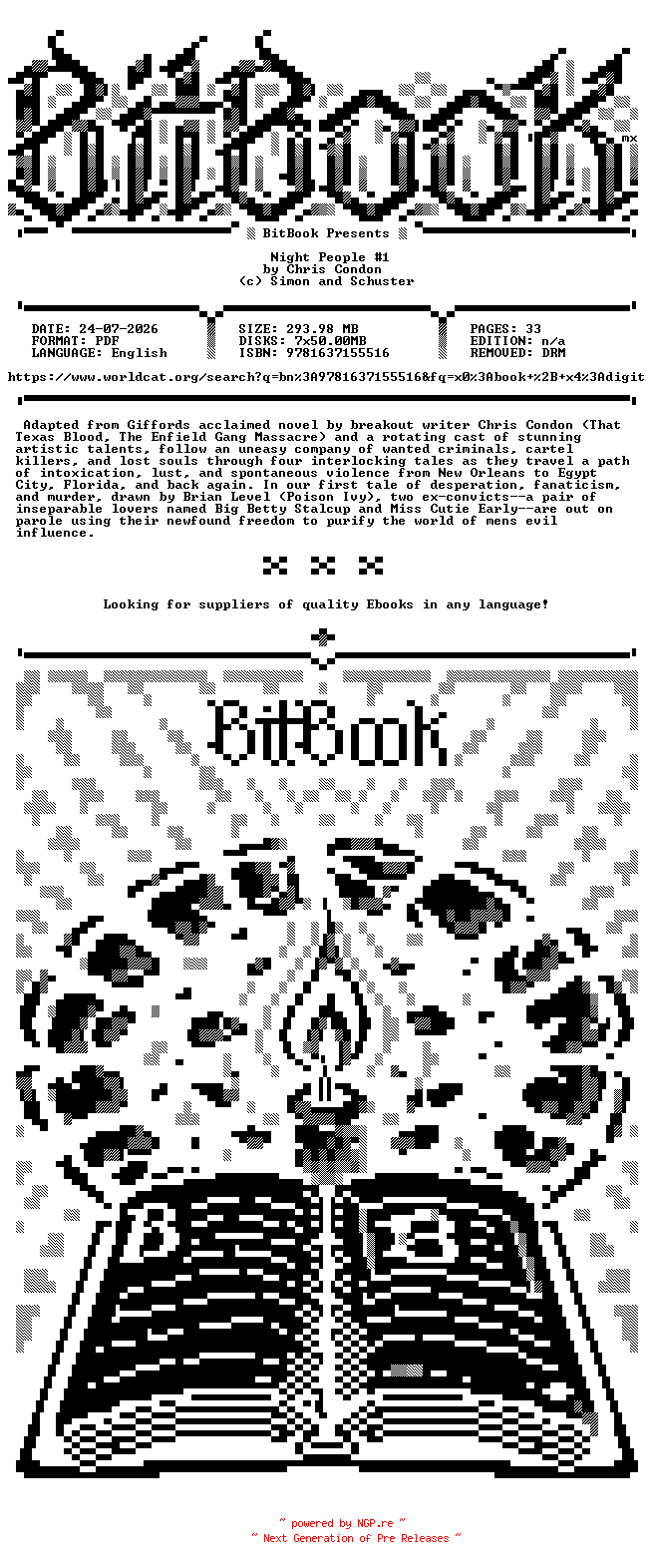 NFO for the release Oni.Press.-.Night.People.No.01.2024.Retail.Comic.eBook-BitBook by BitBook