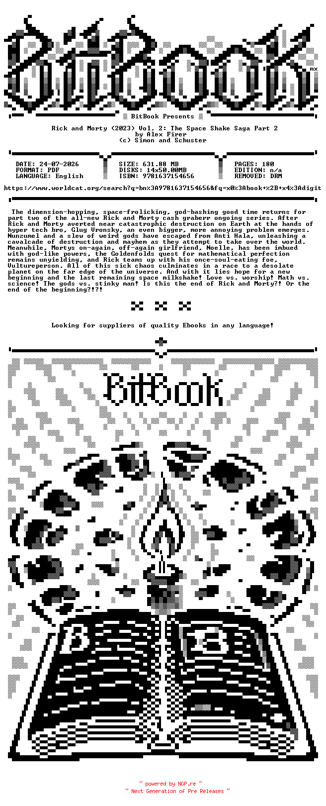 NFO for the release Oni.Press.-.Rick.and.Morty.2023.Vol.02.The.Space.Shake.Saga.Part.2.2024.Retail.Comic.eBook-BitBook by BitBook
