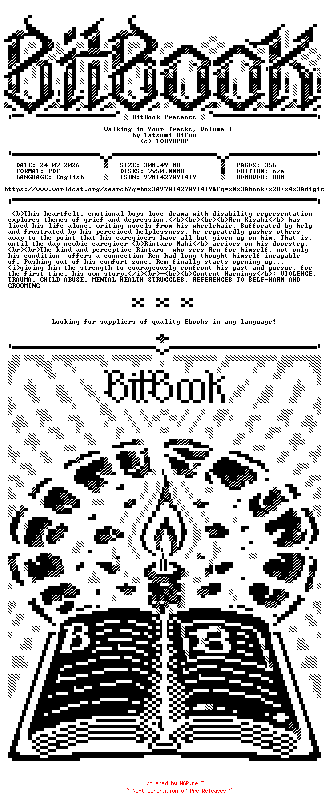 NFO for the release TOKYOPOP.-.Walking.in.Your.Tracks.Vol.01.2026.Retail.Comic.eBook-BitBook by BitBook