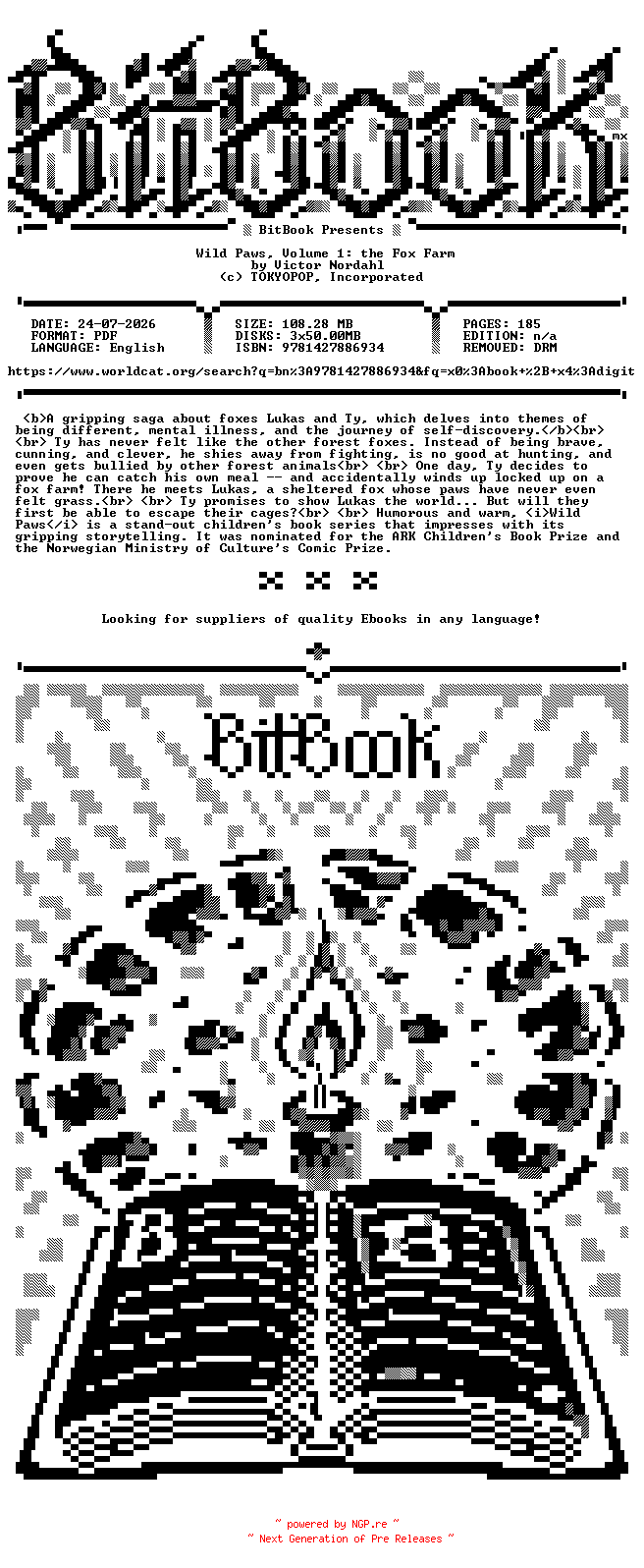 NFO for the release TOKYOPOP.-.Wild.Paws.Vol.01.the.Fox.Farm.2026.Retail.Comic.eBook-BitBook by BitBook