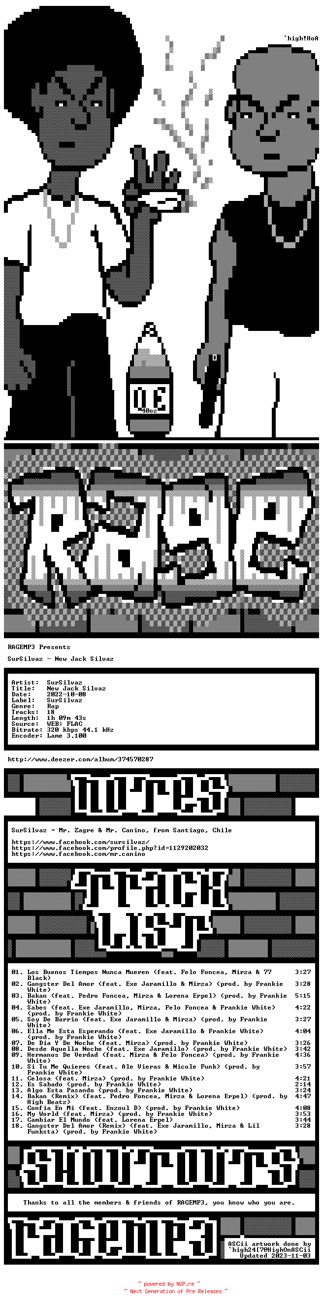 NFO for the release SurSilvaz-New_Jack_Silvaz-ES-WEB-2022-RAGEMP3 by RAGEMP3