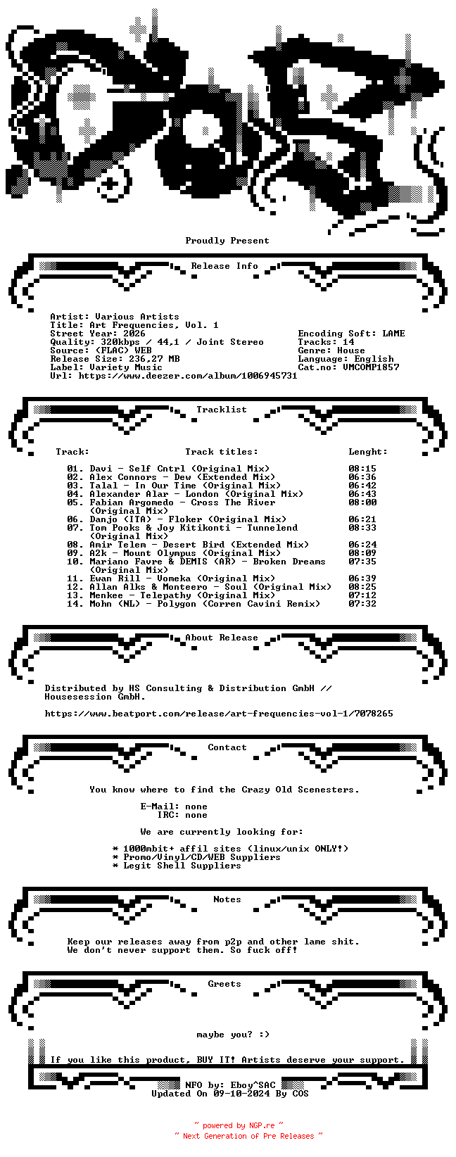 NFO for the release VA-Art_Frequencies_Vol._1-(VMCOMP1857)-WEB-2026-COS by COS