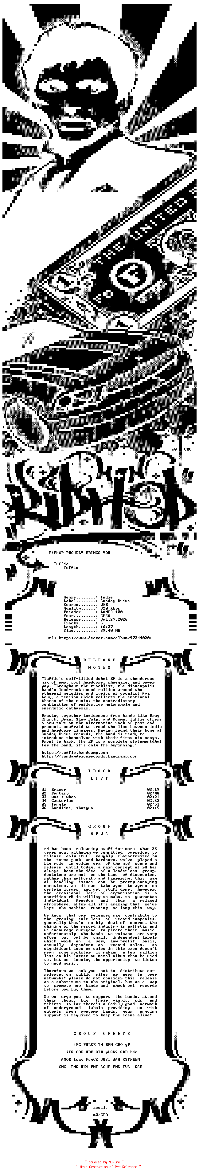 NFO for the release Tuffie-Tuffie-EP-WEB-2026-rH_iNT by rH_iNT