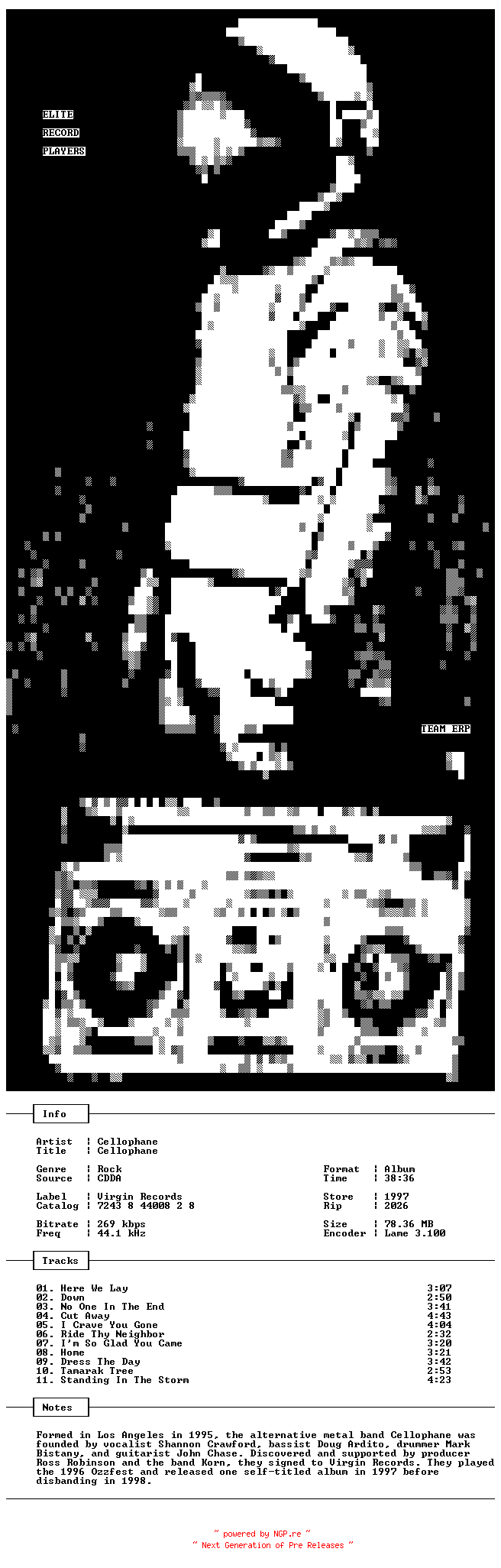 NFO for the release Cellophane-Cellophane-1997-ERP_INT by ERP_INT