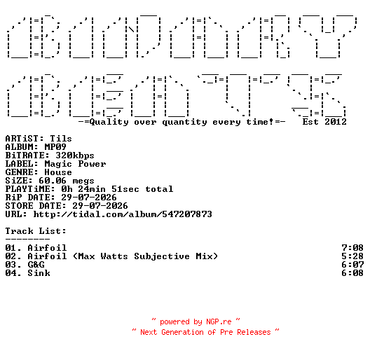 NFO for the release Tils-MP09-(MP09)-WEB-2026-BB by BB