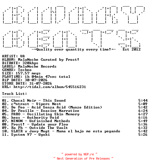 NFO for the release VA-Malanoche_Curated_By_Prost-(MNVAPROST1)-WEB-2026-BB by BB