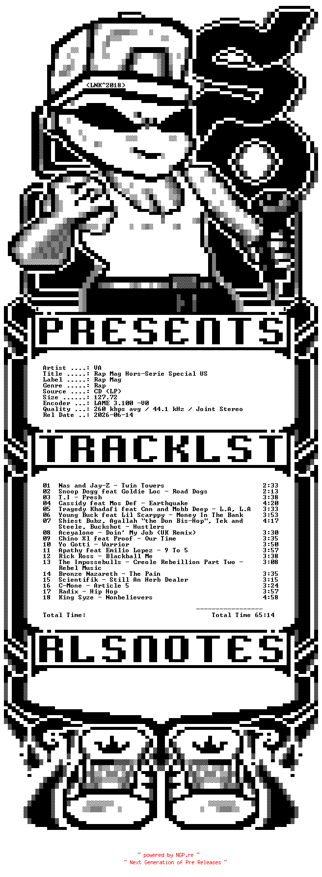 NFO for the release VA-Rap_Mag_Hors-Serie_Special_US-2006-SO_INT by SO_INT