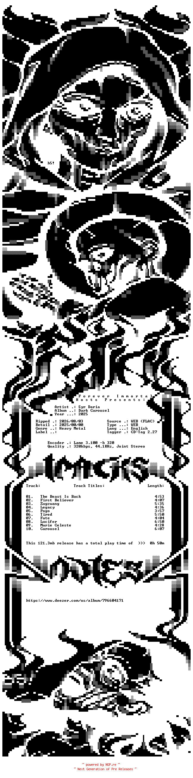 NFO for the release Syr_Daria-Dark_Carousel-WEB-2025-FiH by FiH