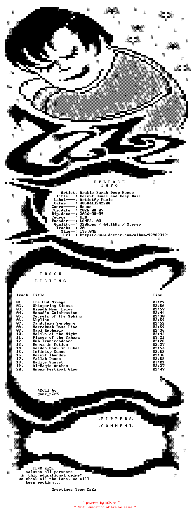 NFO for the release Arabic_Sarab_Deep_House_-_Desert_Dunes_and_Deep_Bass-(4068413242208)-WEB-2026-ZzZz by ZzZz