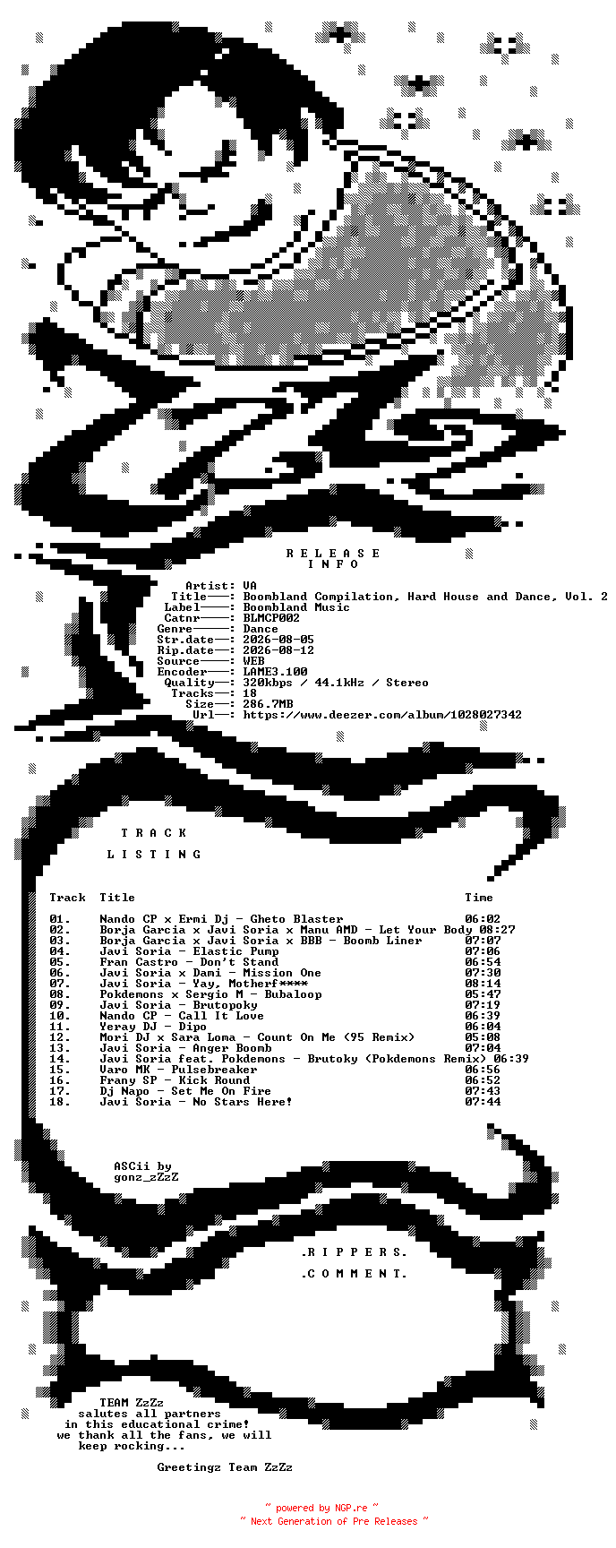 NFO for the release VA_-_Boombland_Compilation_Hard_House_and_Dance_Vol_2-(BLMCP002)-WEB-2026-ZzZz by ZzZz