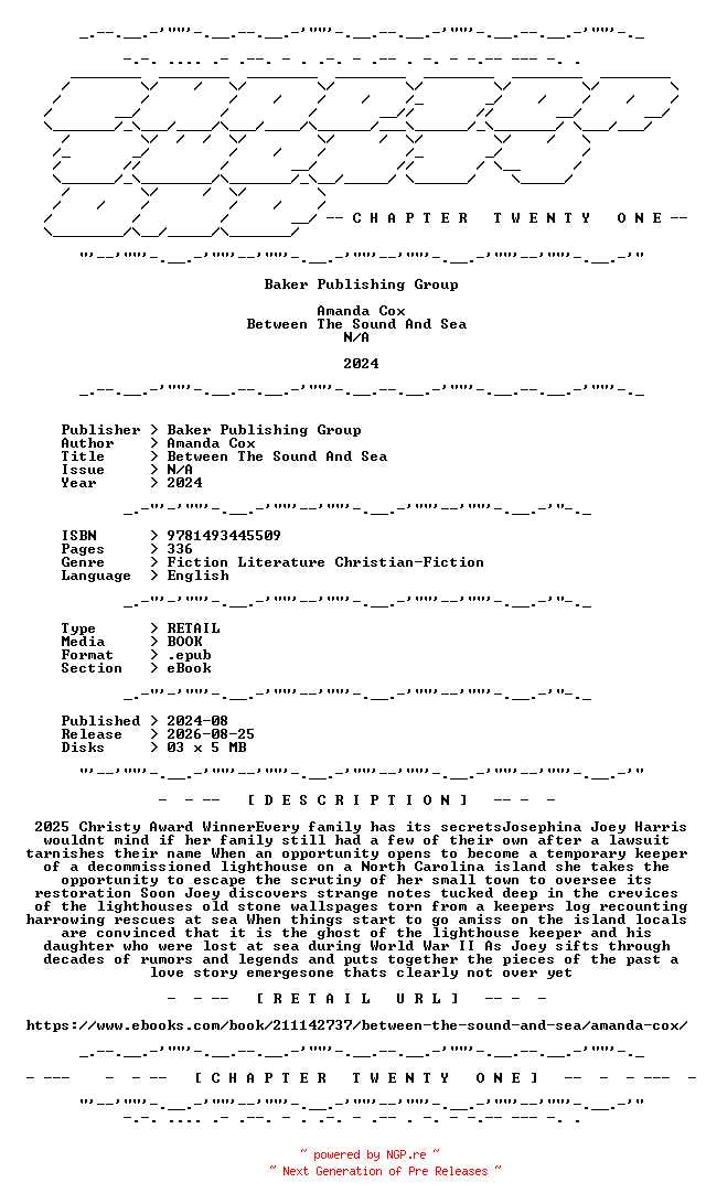 NFO for the release Amanda.Cox.-.Between.The.Sound.And.Sea.2024.RETAIL.EPUB.eBook-CTO by CTO