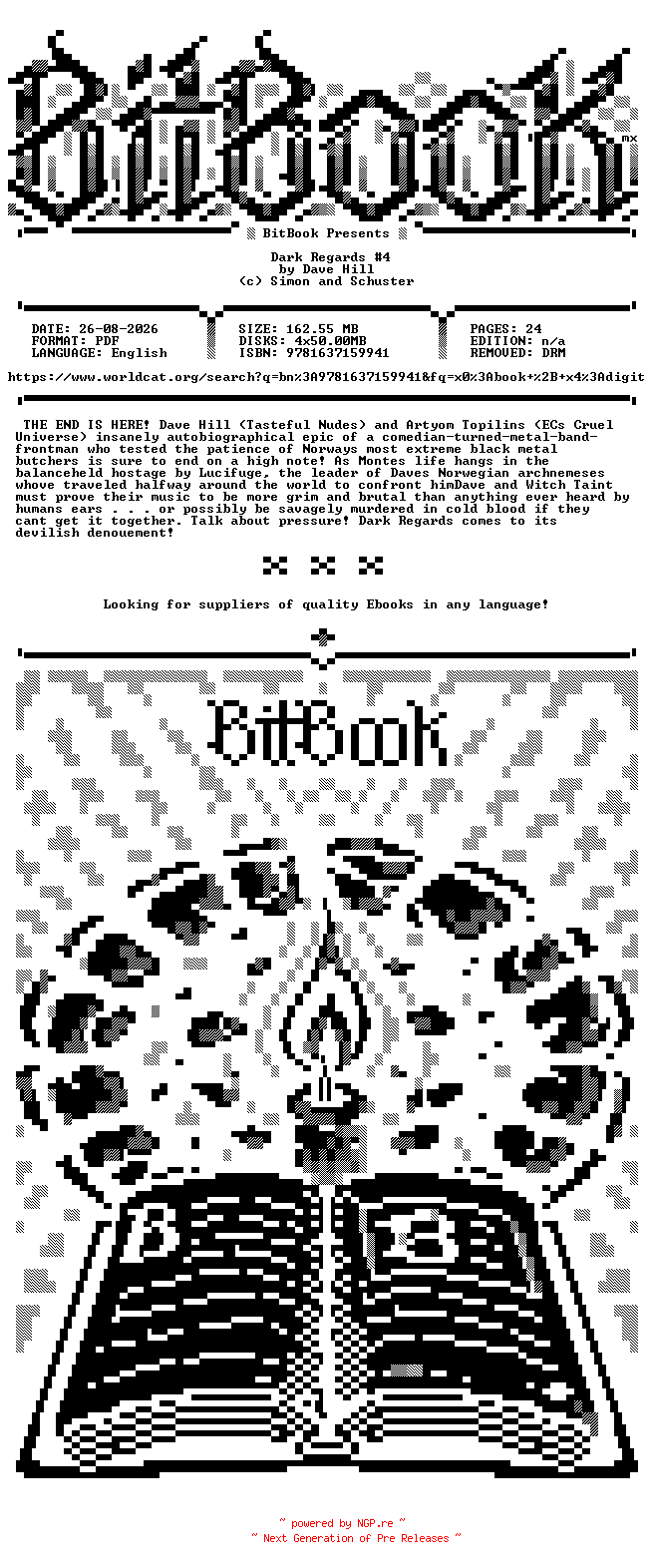 NFO for the release Oni.Press.-.Dark.Regards.No.04.2025.Retail.Comic.eBook-BitBook by BitBook