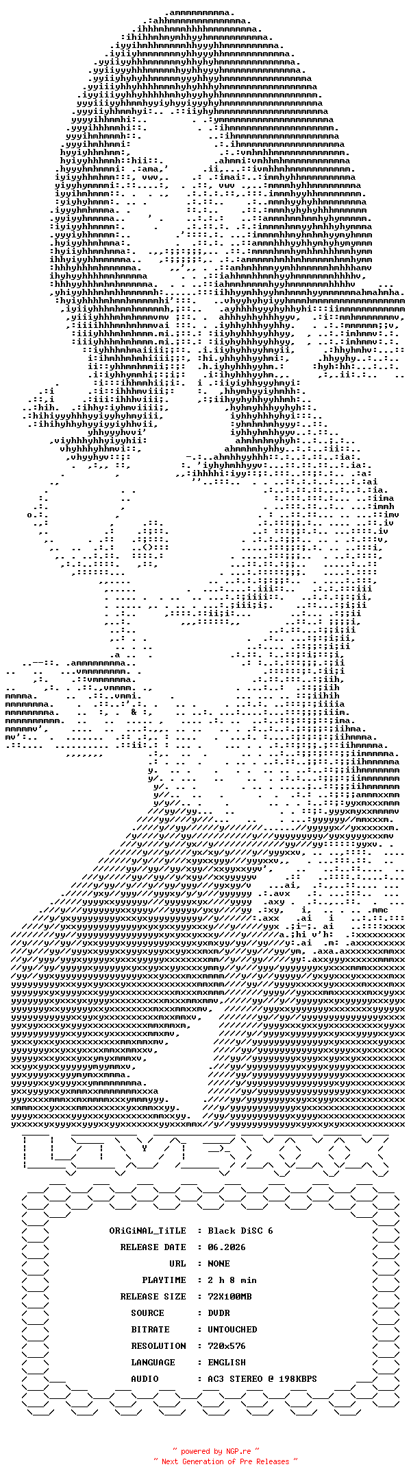NFO for the release Black.DiSC6.XXX.COMPLETE.PAL.DVDR-LOVEXXX by LOVEXXX