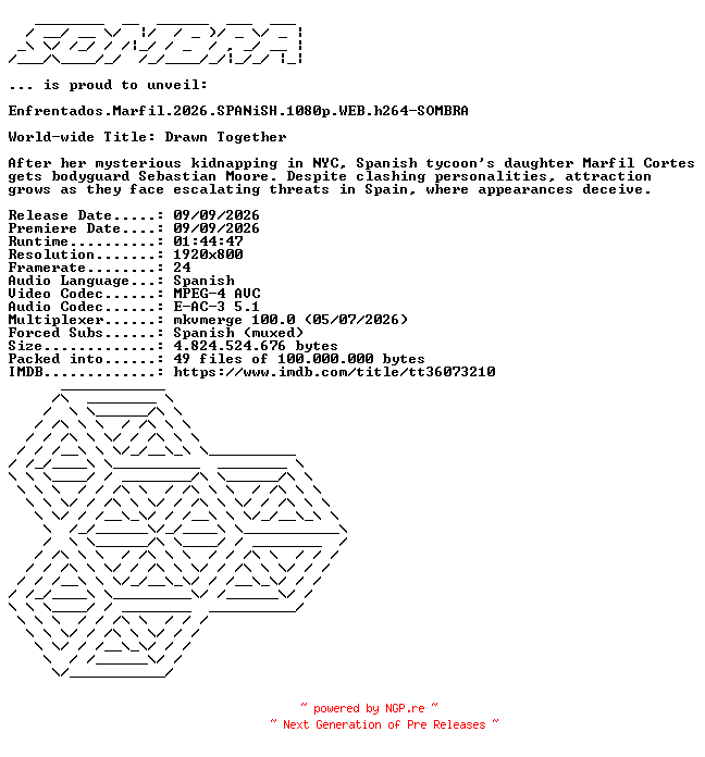 NFO for the release Enfrentados.Marfil.2026.SPANiSH.1080p.WEB.h264-SOMBRA by SOMBRA
